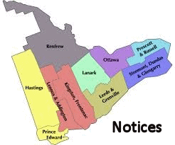 Eastern Ontario Notices